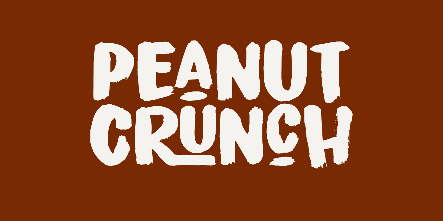 Peanut Crunch DEMO font